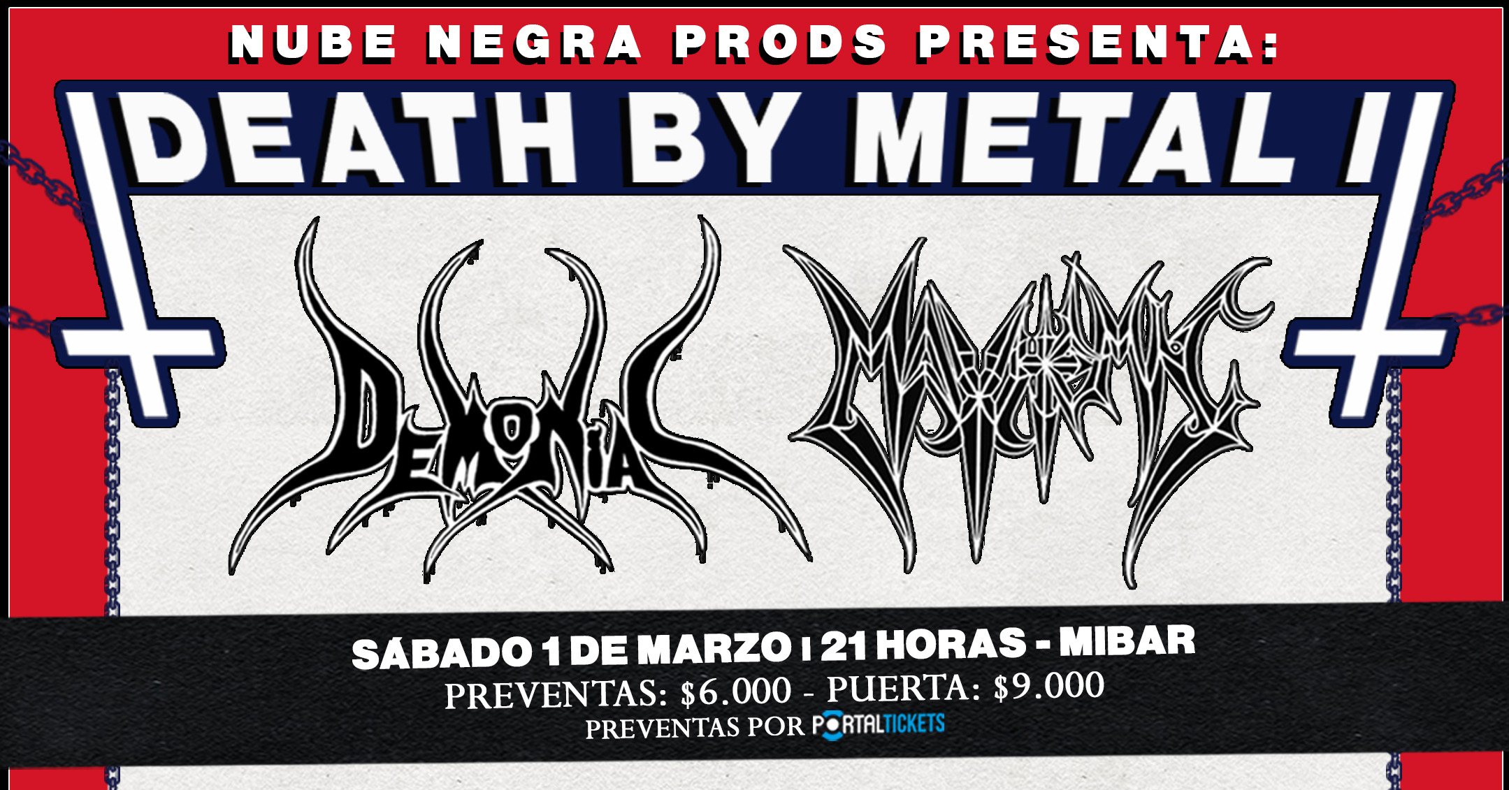 Demoniac tocará Nube Negra completo en Mibar junto a Mayhemic